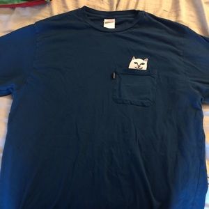 NWOT Ripndip Blue Pocket Tee